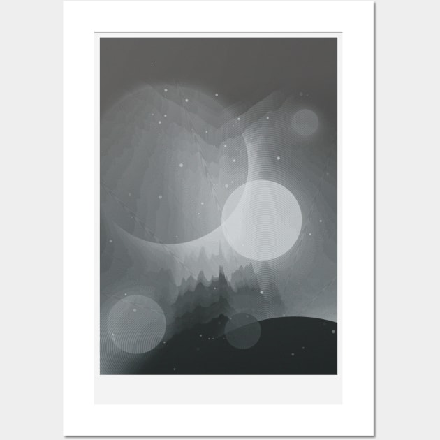 Grayscale sci fi Wall Art by jondenby